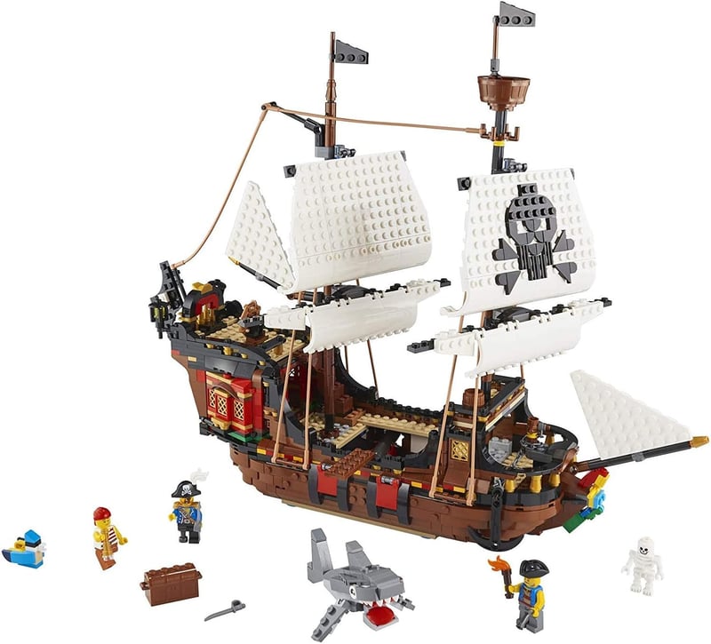 LEGO Creator 3-in-1 Pirate Ship Building Set for Kids, Ages 9+