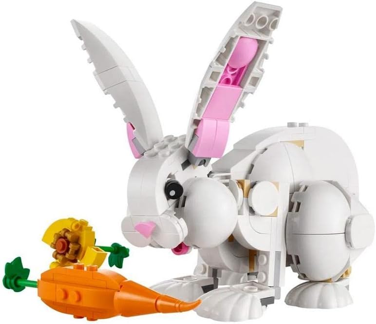 LEGO Creator 3-in-1 White Rabbit Building Set for Kids 8+