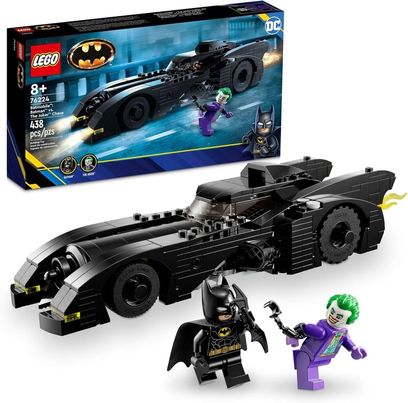 DC Batmobile Building Toy Set with Batman Minifigure for Kids