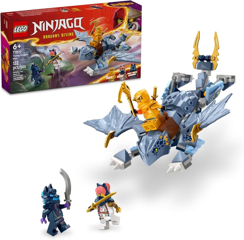 LEGO NINJAGO Young Dragon Riyu Playset with 3 Minifigures