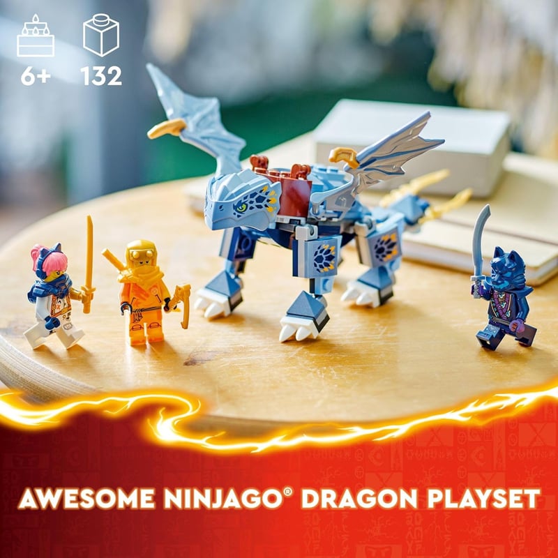 LEGO NINJAGO Young Dragon Riyu Playset with 3 Minifigures