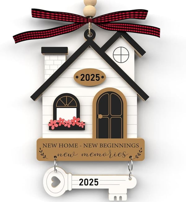 New Home Housewarming Gift - Wooden Home Ornament 2025