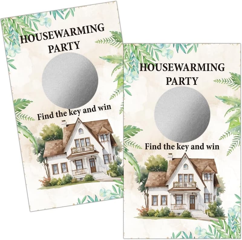 Housewarming Party Scratch-Off Game Cards - 50 Pack