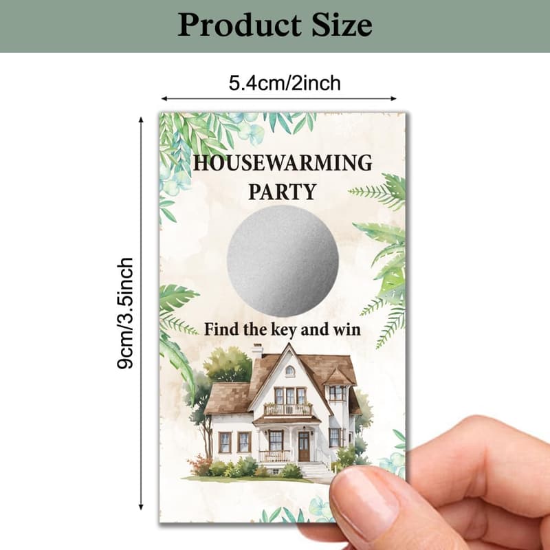 Housewarming Party Scratch-Off Game Cards - 50 Pack