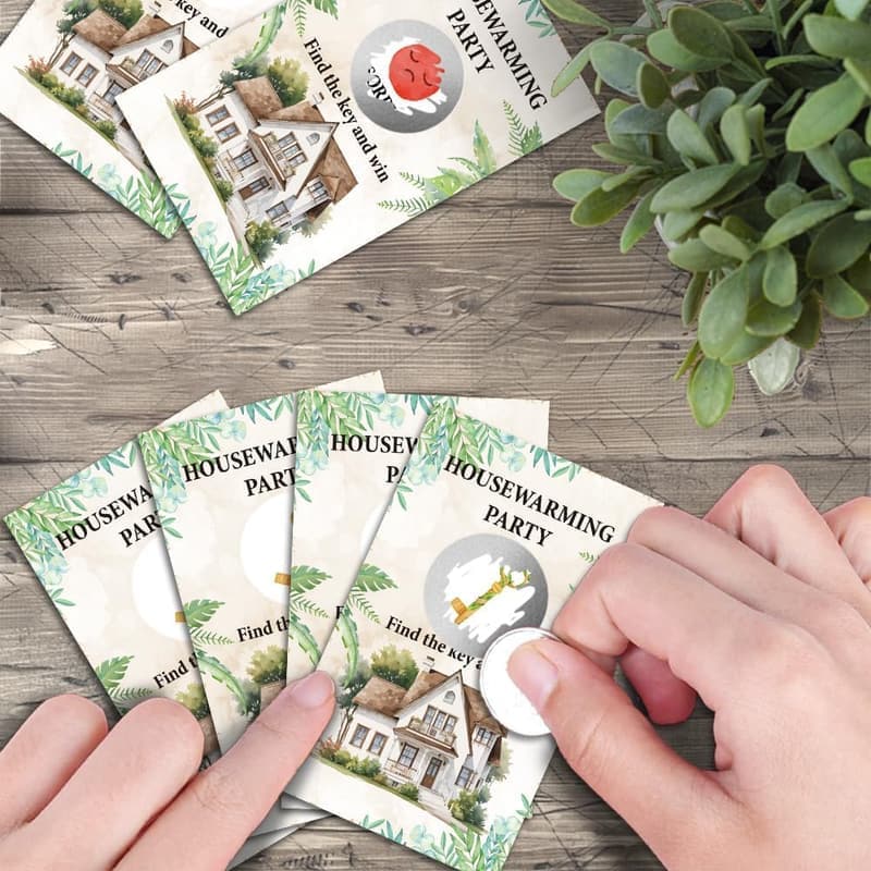Housewarming Party Scratch-Off Game Cards - 50 Pack