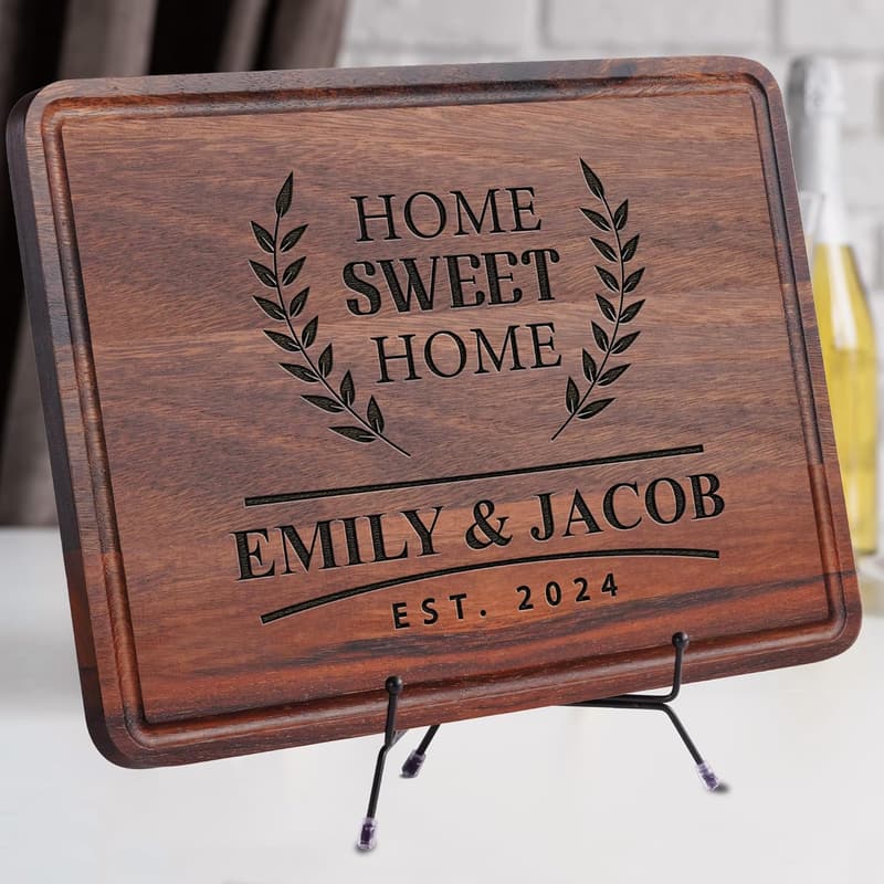 Personalized Bamboo Cutting Board for New Homeowners