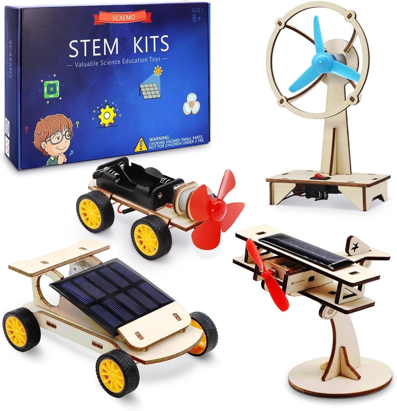 STEM Engineering Kit for Kids Ages 8-14 - Solar Car Building