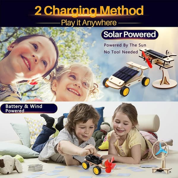 STEM Engineering Kit for Kids Ages 8-14 - Solar Car Building