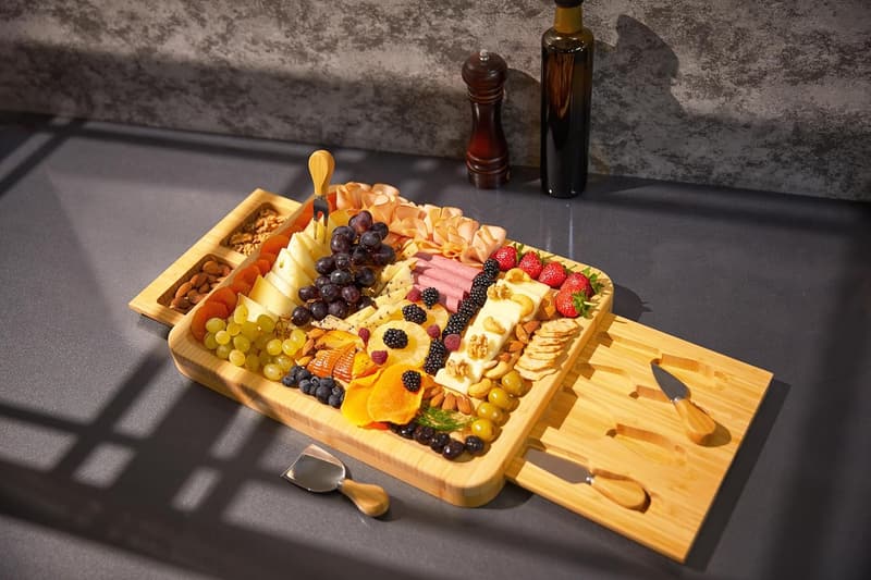 Bamboo Charcuterie Board Set - Perfect for Weddings or Housewarming