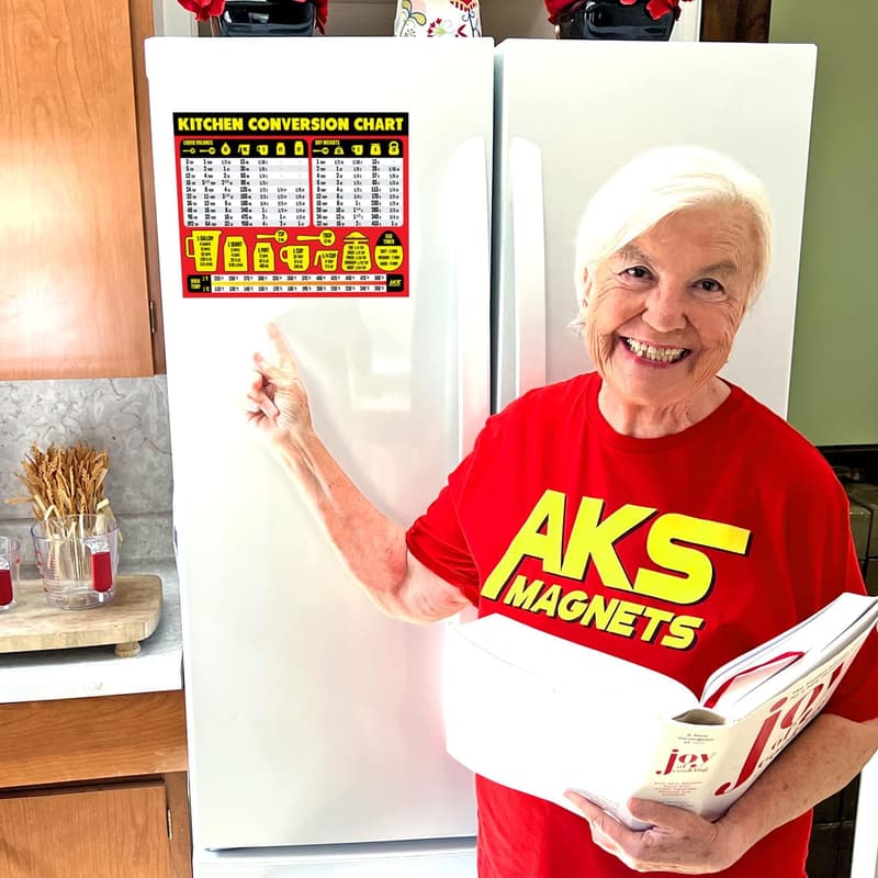 Extra Large Kitchen Measurement Conversion Chart Magnet