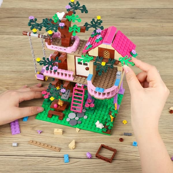 Tree House Building Set for Kids, 504 PCS Birthday Gift