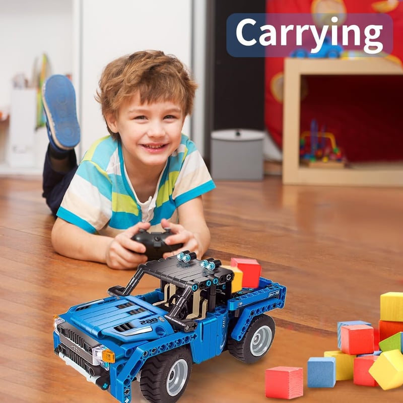 STEM Building Kit for Kids 6-12: Remote Control Truck and Car