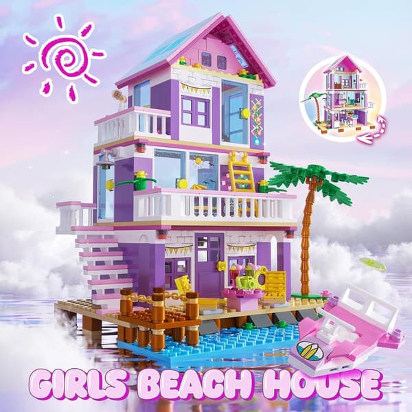 Creative Beach House Building Set for Girls, Ages 8-12