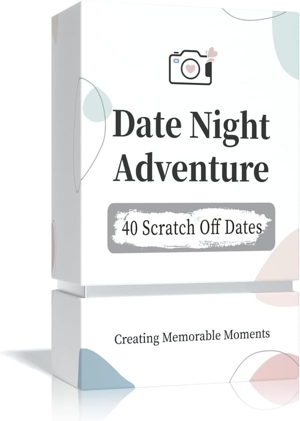 Date Night Ideas Scratch-Off Cards for Couples' Anniversaries