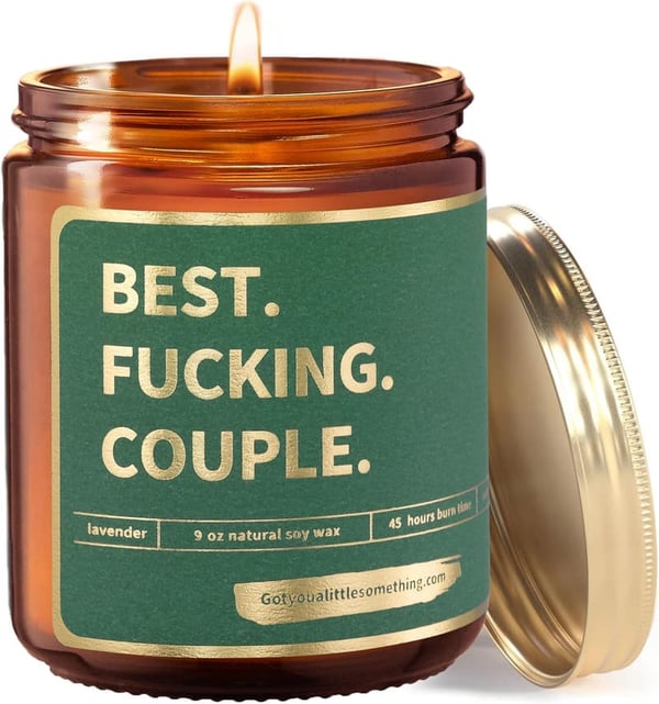 Couples' Funny Anniversary Candle - Perfect Gift for Engagement