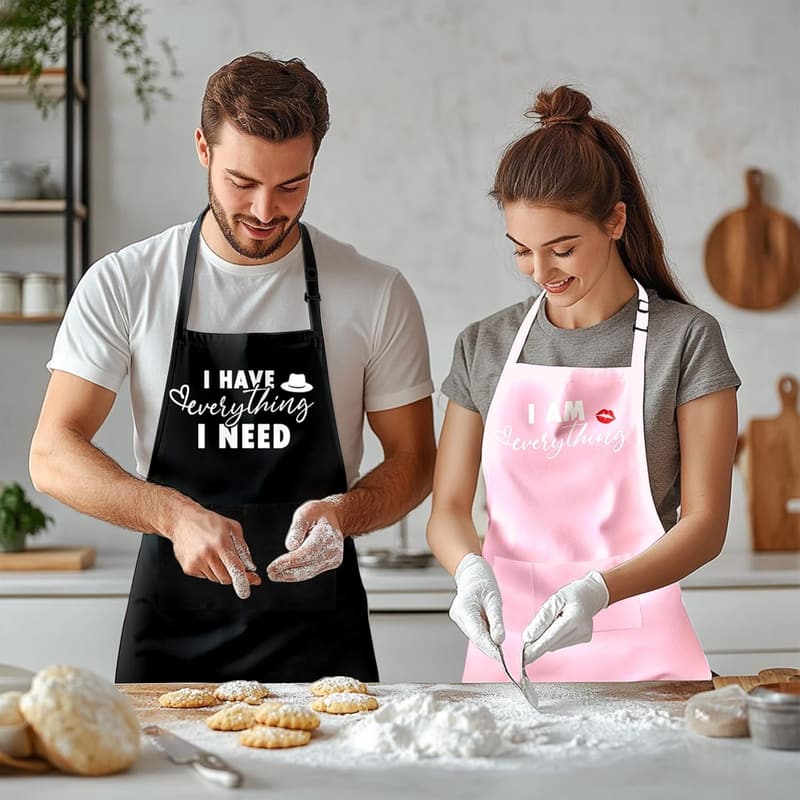 Funny Couple Aprons for Wedding Engagement Gifts