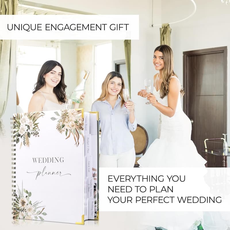 Wedding Planner Organizer Book - Perfect Engagement Gift for Couples