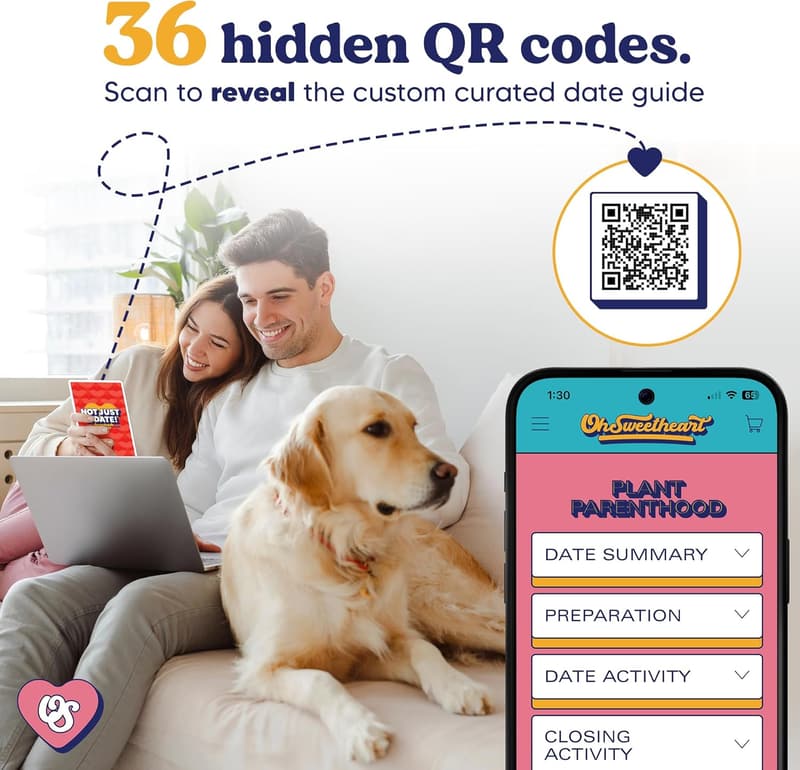 Anniversary Couples Card Game - 36 Fun Scratch-Off Date Ideas
