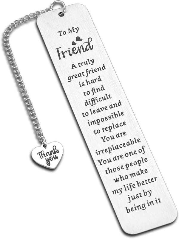 Friendship Bookmark Gift for Women - Sentimental Keepsake