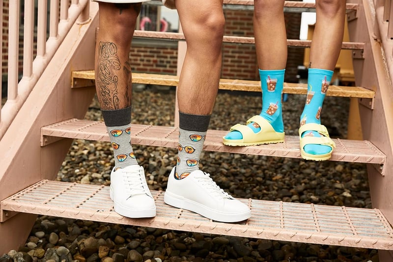 Fun Food & Drink Crew Socks for Women - Novelty Gift Pair
