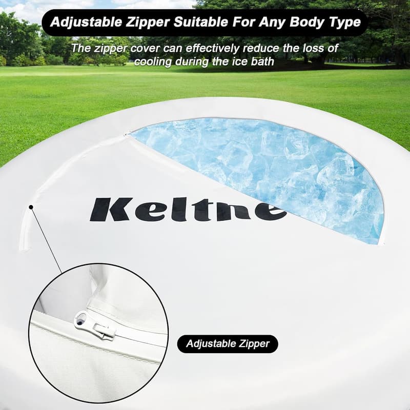 XL Inflatable Cold Plunge Tub for Athletes - 105 Gallons