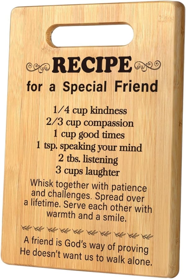 Birthday Gifts for Best Friends - Unique Cutting Board