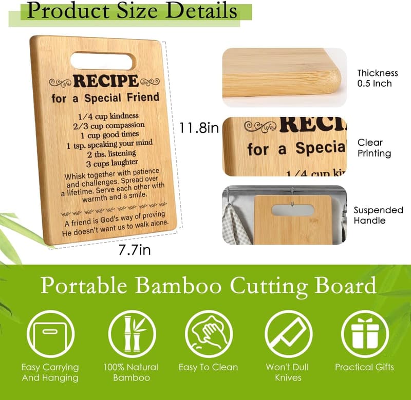 Birthday Gifts for Best Friends - Unique Cutting Board