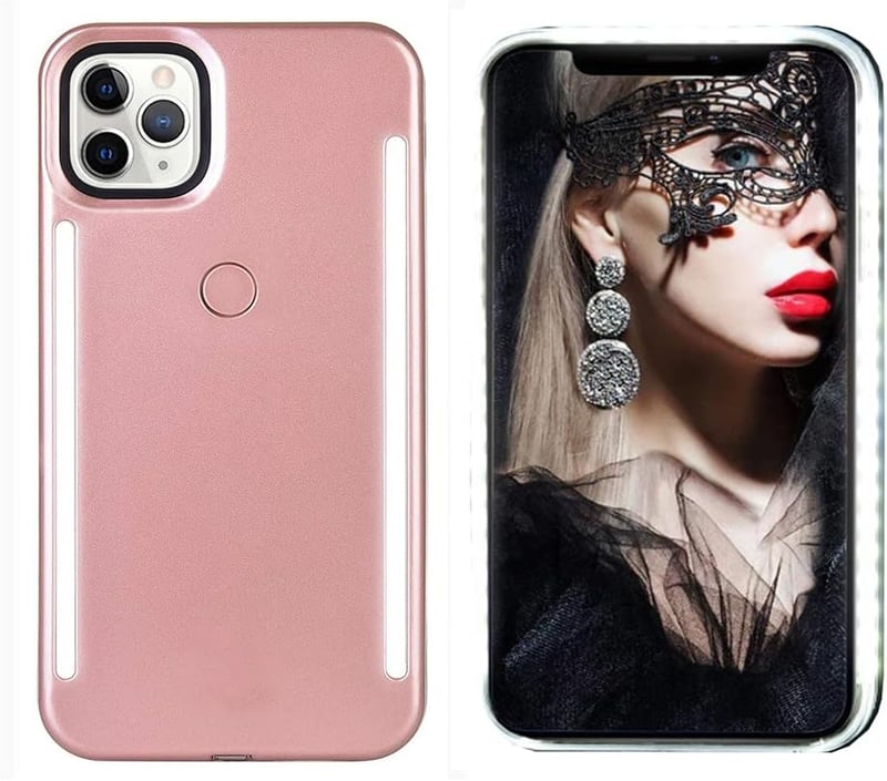 Rechargeable LED Selfie Light-Up Case for iPhone 13 Pro Max