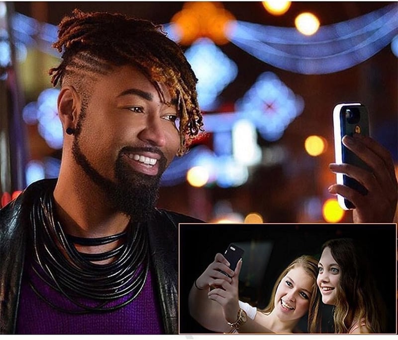 Rechargeable LED Selfie Light-Up Case for iPhone 13 Pro Max