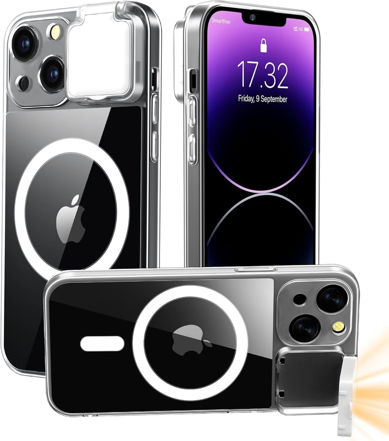 LED Selfie Light-Up Magnetic Case for iPhone 15