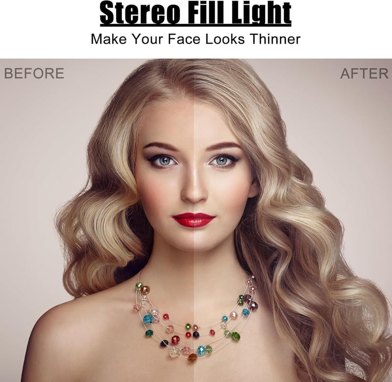 Portable Rechargeable Ring Light for Phones & Laptops
