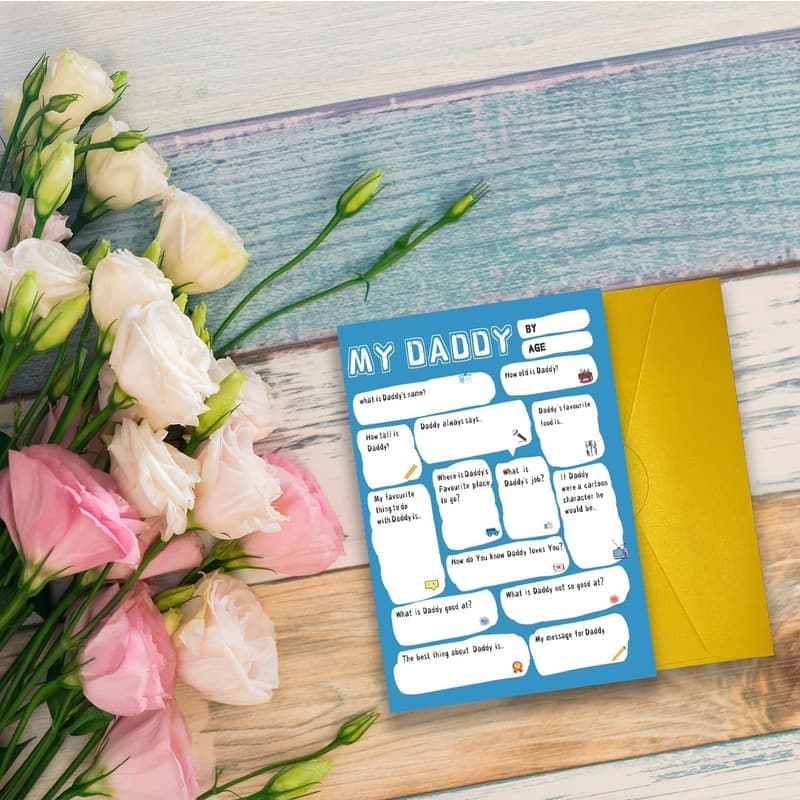 Funny DIY Father's Day Card for Dad from Kids