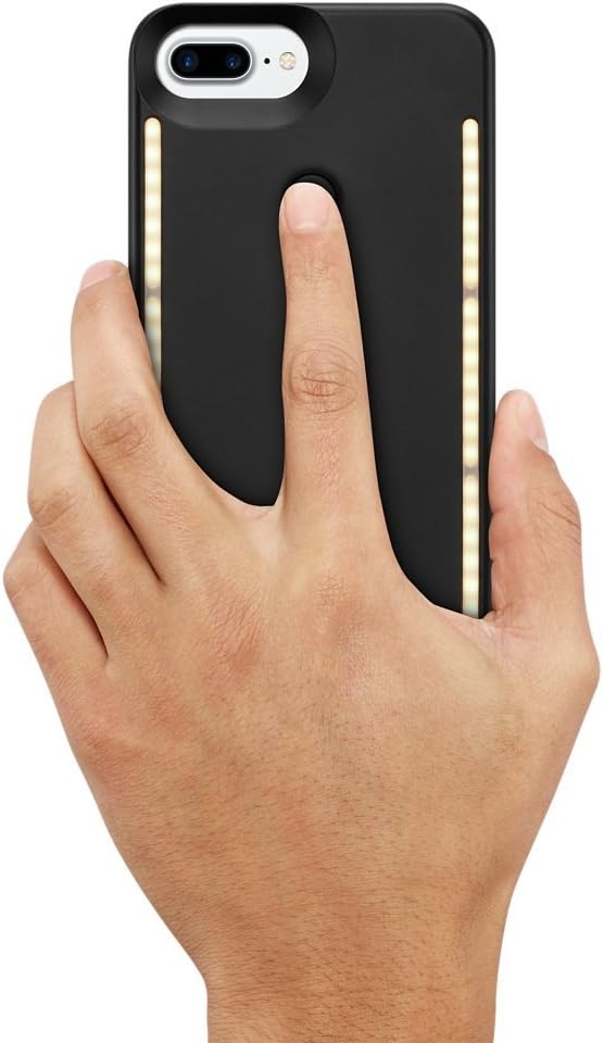 LuMee Duo LED Selfie Phone Case for iPhone (Black Matte)