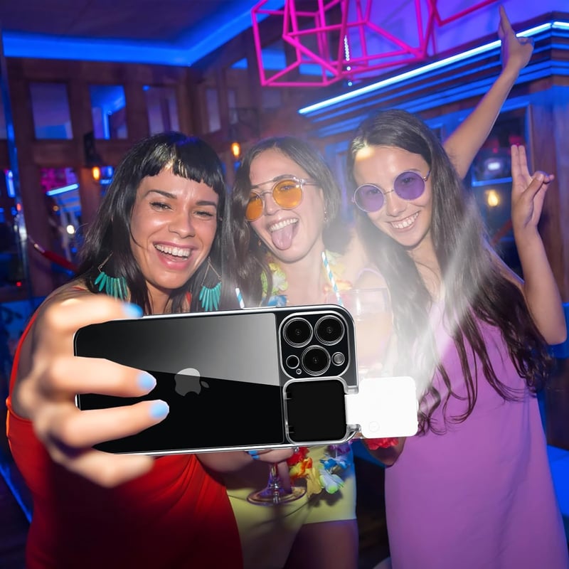 iPhone 16 Pro Max Case with LED Selfie Light for Women