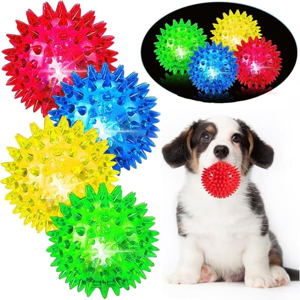 LED Dog Chew Balls for Aggressive Chewers