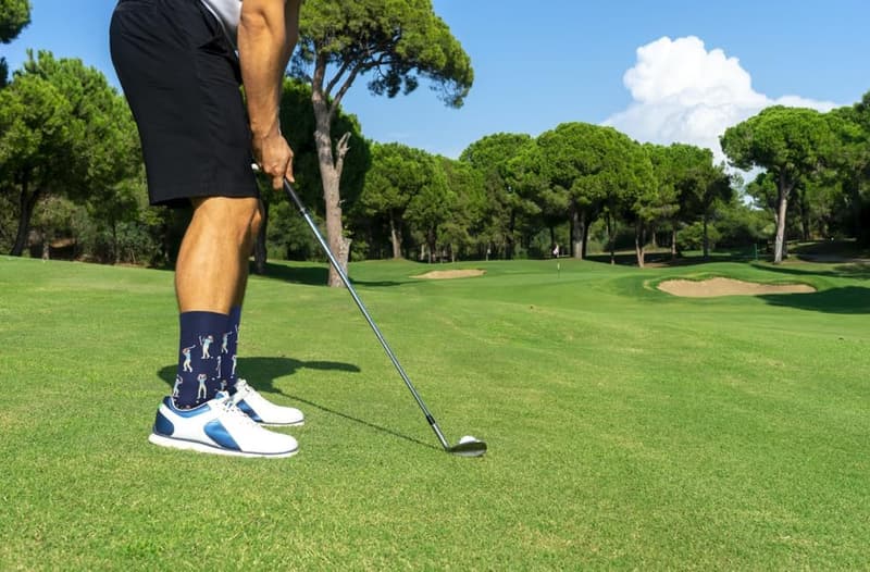 Hilarious Golf Socks for Men, Size 8-13