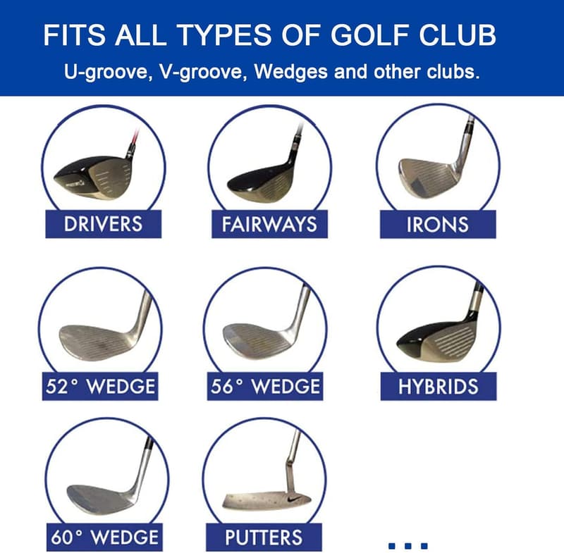 Golf Club Groove Sharpener Tool for Wedges & Irons