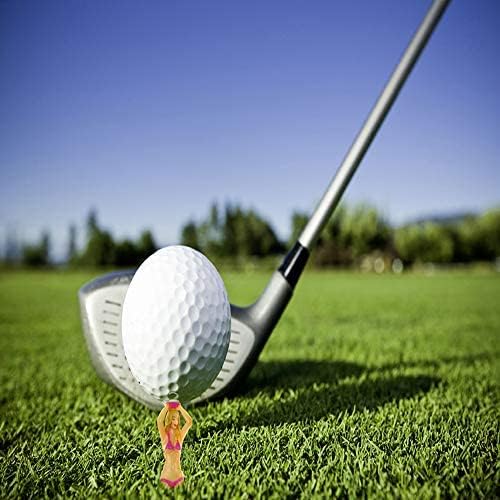 Golf Practice Tees - 3 Inch Novelty Gift Set for Golfer (6 Pcs)