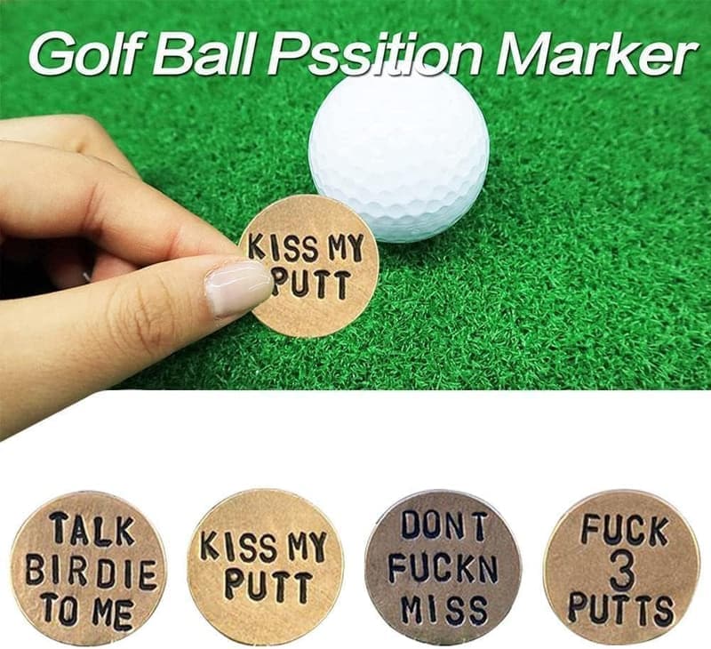 Funny Golf Ball Markers for Men & Women - Novelty Gifts