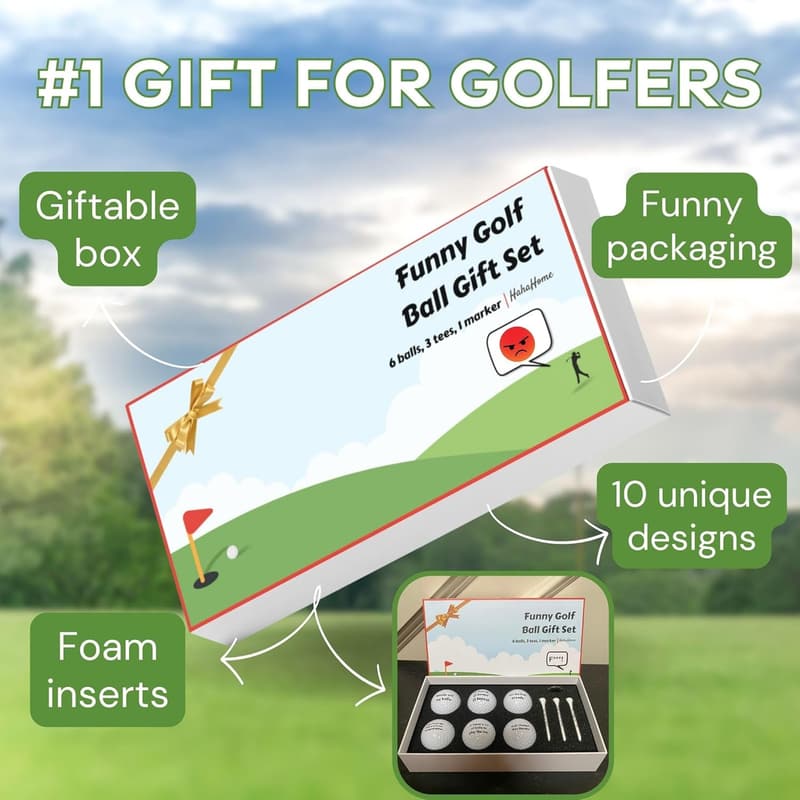 Funny Golf Gift Set for Dad - Perfect for Golfers
