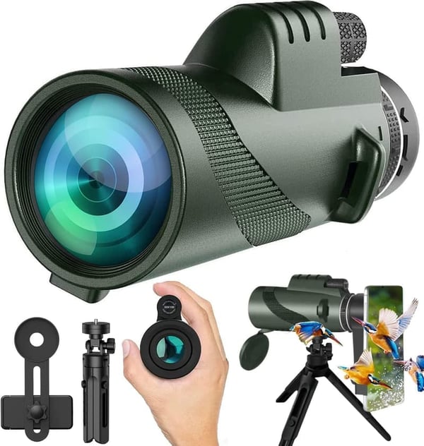 High-Powered 80x100 Monocular for Hunting & Wildlife Watching