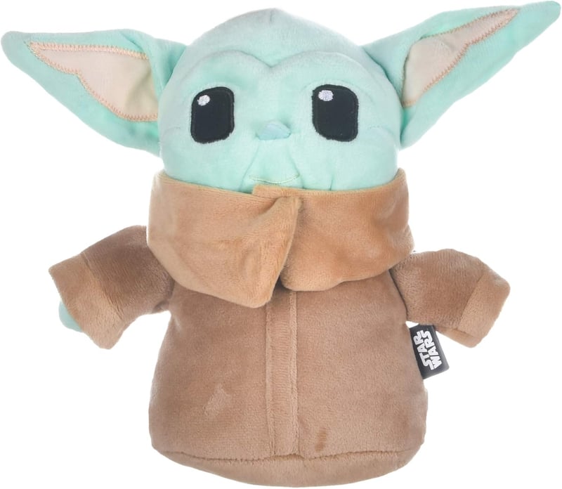 Mandalorian Plush Dog Toy - 6 Inch Squeaky Figure for Pets