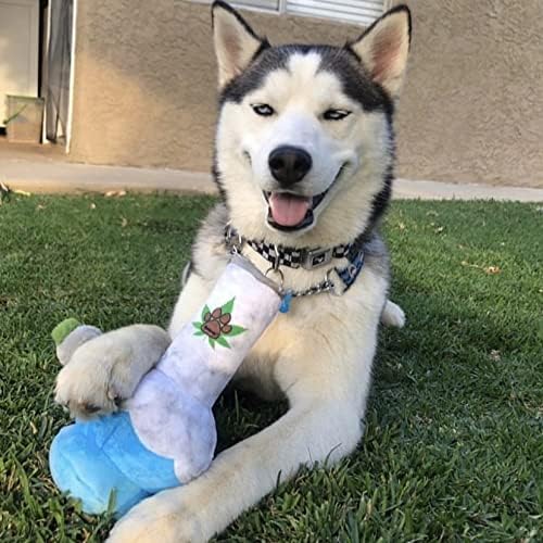 Plush Squeaky Dog Toy - Funny Gift for Dog Birthday