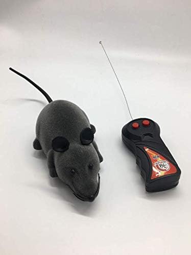 Gray Remote Control Rat Toy for Cats and Dogs