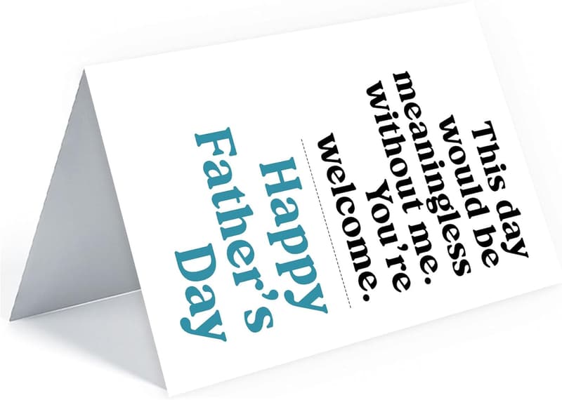 Father's Day Card for Dad | 7x5 Funny Greeting Card