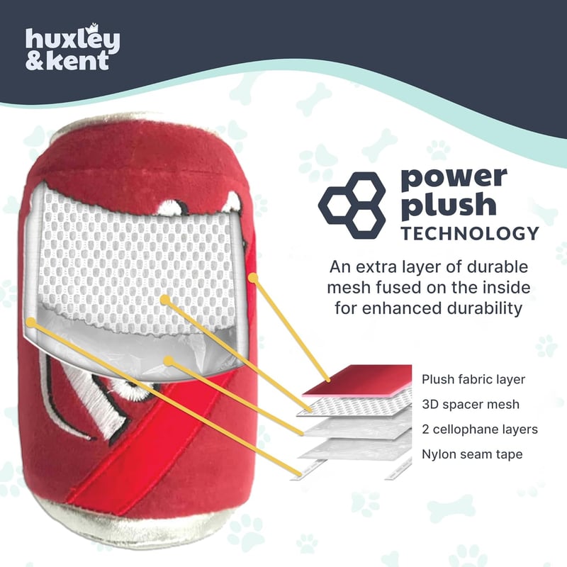 Power Plush Squeaky Dog Toy - Durable & Safe for Small Dogs