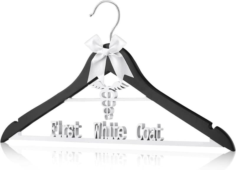 Medical Student Graduation Gift: White Coat Hanger for Doctors