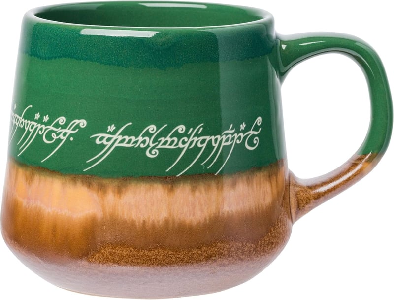 Lord of The Rings High Gloss Elven Mug - 18 oz Pottery