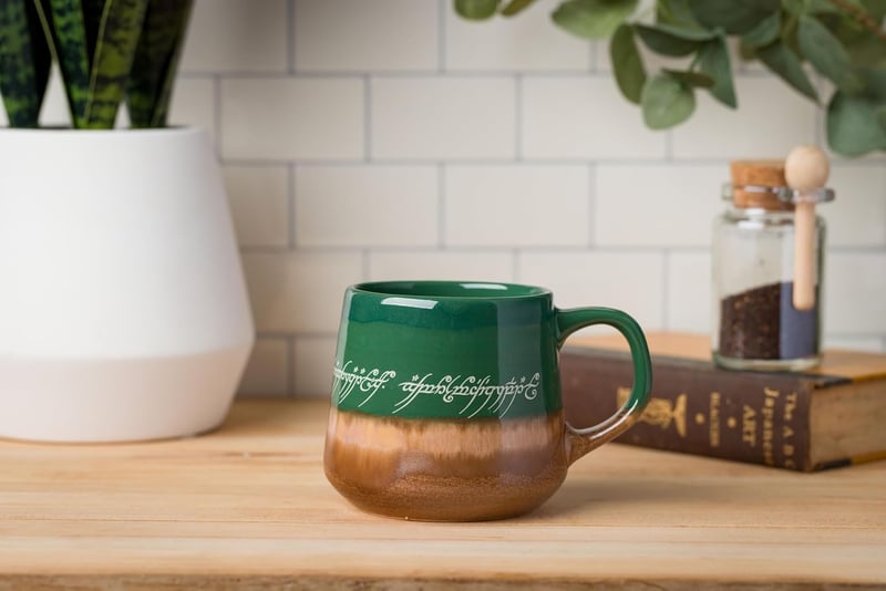 Lord of The Rings High Gloss Elven Mug - 18 oz Pottery
