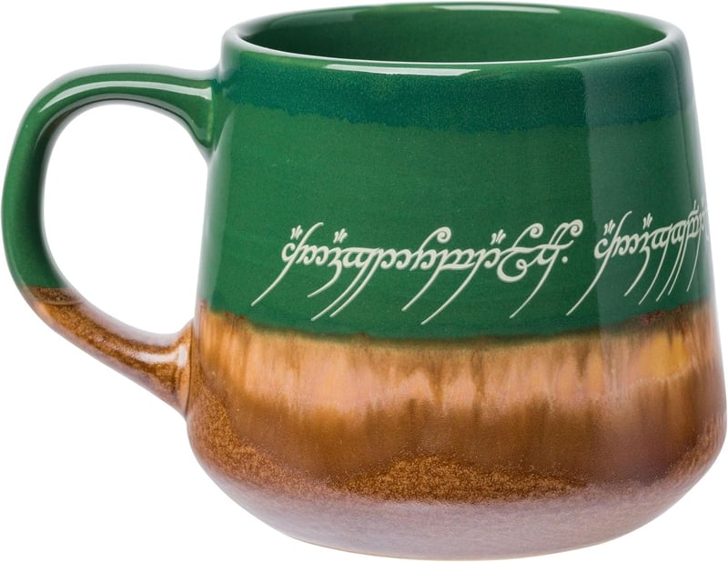 Lord of The Rings High Gloss Elven Mug - 18 oz Pottery